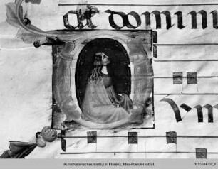 Graduale I : Initiale D mit einer büßenden Maria Magdalena