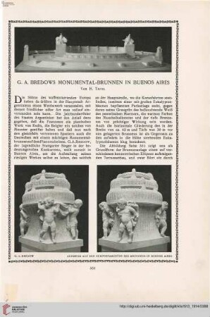 29: G. A. Bredwos Monumental-Brunnen in Buenos Aires