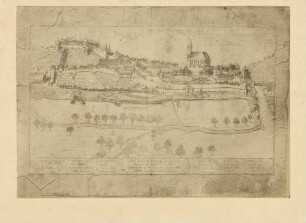 Die löbliche Statt Tübingen. 1620 : Fotografie der Radierung