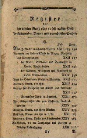 Miscellaneen artistischen Innhalts. 24, 24. 1785
