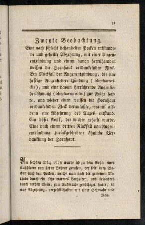 31-41, Zweyte Beobachtung.