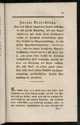 31-41, Zweyte Beobachtung.