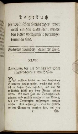 Sechsten Bandes, Zehenter Heft.