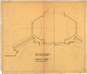 Billing, Hermann; Mannheim (Baden-Württemberg); Kunsthalle - Eintritt (Grundriss)