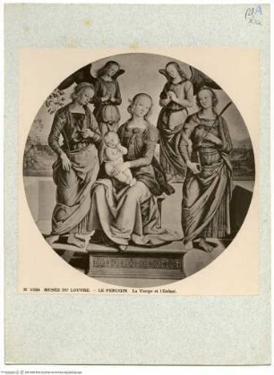Madonna, umgeben von zwei Engeln, der heiligen Rosa von Viterbo und der heiligen Katharina