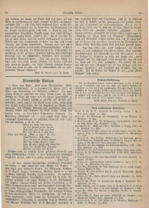 93-96 Literarische Notizen