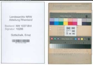 Entnazifizierung Ernst Gottschalk , geb. 06.06.1904 (Stadtrechtsrat)