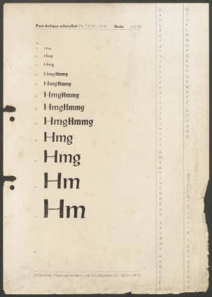 Korrekturen verschiedener Schriften von Herbert Post