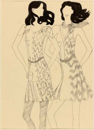 Entwürfe für Trikotagen für VHB Exquisit, 1971/72