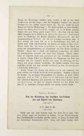 Zweiter Abschnitt. Von der Gründung des deutschen Kaisertums bis auf Rudolf von Habsburg. (800-1273)