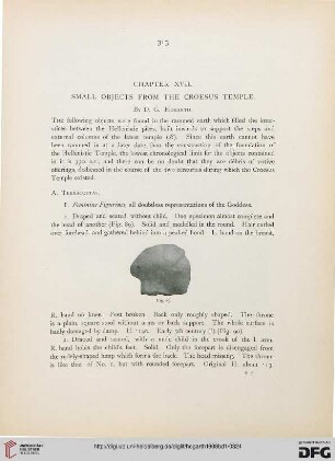 Chapter XVII: Small objects from the Croesus temple