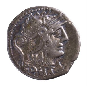 Münze, Denar, 127 v.Chr.