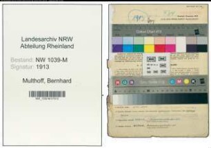 Entnazifizierung Bernhard Multhoff , geb. 03.12.1900 (Lehrer)