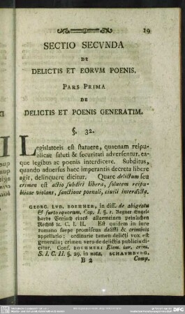Sectio Secunda, De Delictis Et Eorum Poenis