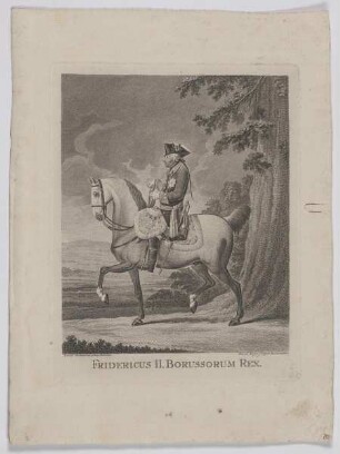 Bildnis des Fridericus, König von Preußen