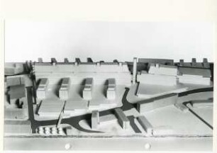 Einkaufszentrum, Hamburg-Altona (Diplomarbeit bei Peter Poelzig): Modellfoto