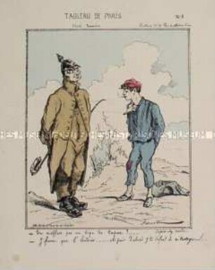 Tableau de Paris (Nr. 4) - Karikatur mit Bezug auf den Deutsch-Französischen Krieg