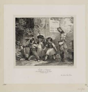 Combat à outrance, Blatt 5 der Folge "Lithographische Skizzen für Kinder"