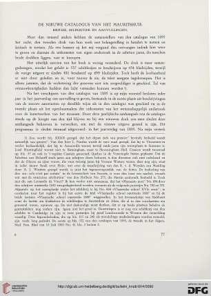 2.Ser. 7.1914: De nieuwe catalogus van het Mauritshuis : Kritiek, zelfkritiek en aanvullingen$nElektronische Ressource
