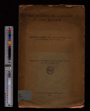 The sources of Barlaam and Josaphat