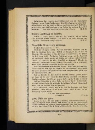 Weiteres Vordringen in Flandern.