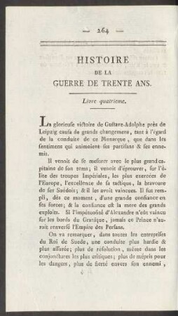 Histoire De La Guerre De Trente Ans. Livre quatrieme.