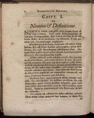 Caput I. De Nomine & Definitione.