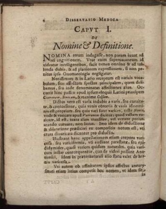 Caput I. De Nomine & Definitione.