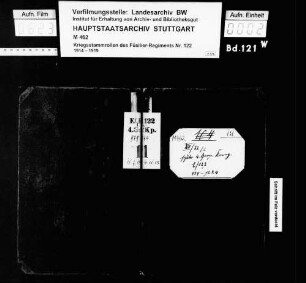 Kriegsstammrollen der 4. Garnisonskompanie