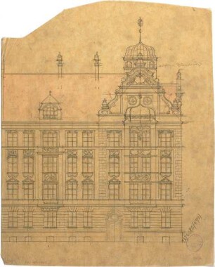 Pfann, Paul; München, Prinzregentenstr. 8; Haus Hartl - Teilansicht