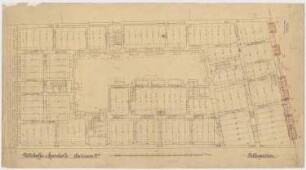 Wohnhaus mit Volkskaffeehaus Chausseestraße, Berlin: Grundriss UG 1:50