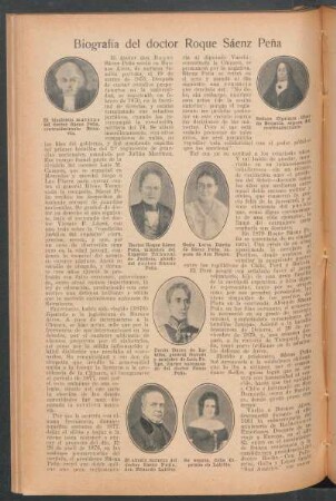 Biografía del doctor Roque Sáenz Peña
