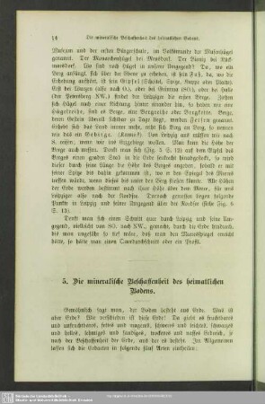 5. Die mineralische Beschaffenheit des heimatlichen Bodens