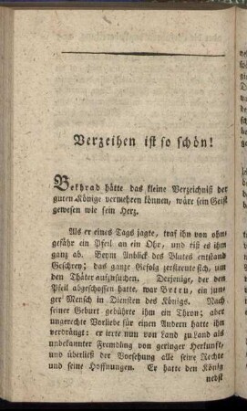 Verzeihen ist so schön!