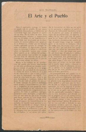El arte y el pueblo