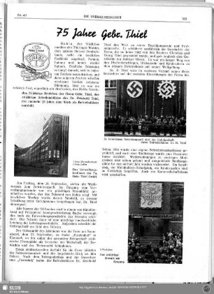 75 Jahre Gebr. Thiel