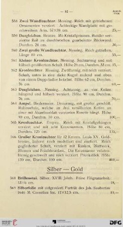 Silber – Gold (Nr. 568-588)