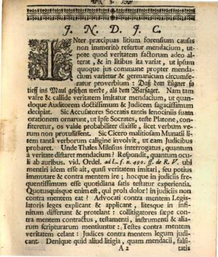 Exercitatio circvlaris exhibens mendaciorvm poenas