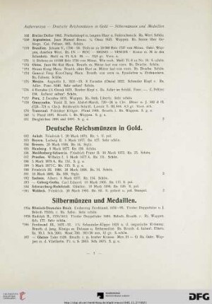 Silbermünzen und Medaillen (Nr. 195-476)