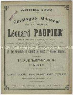 Waagen und Transportmittel der Firma Leonard Paupier