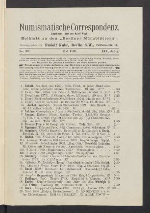 No. 207. Mai 1902.