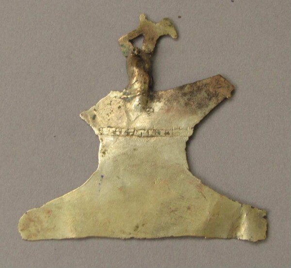 Jewellery plate made from sheet gold