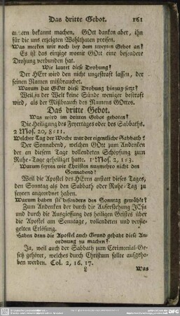 Das dritte Gebot