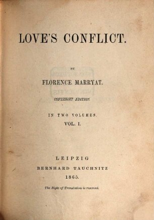 Love's conflict, 1