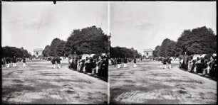 Paris. Avenue du Bois. Militärparade zum Nationalfeiertag ("revue du 14 juillet")