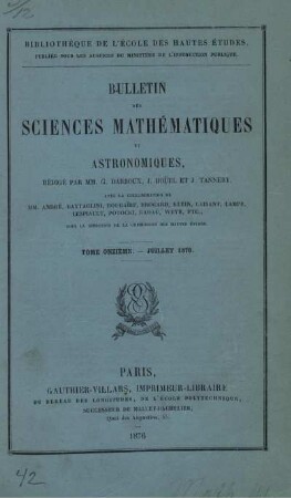 Tome Onziéme. - Juillet 1876.