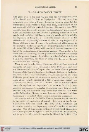 Progress of Egyptology : graeco-roman Egypt