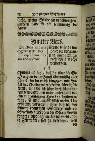 Fünfter Vers. - Sechster Vers.