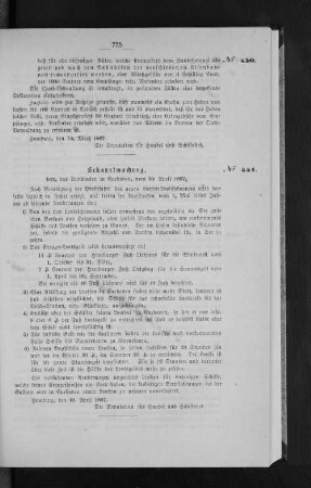 Bekanntmachung, betr. das Looswesen in Cuxhaven, vom 10. April 1867.