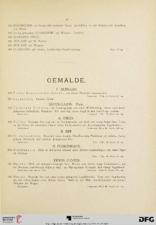 Gemälde (Nr. 499-554)